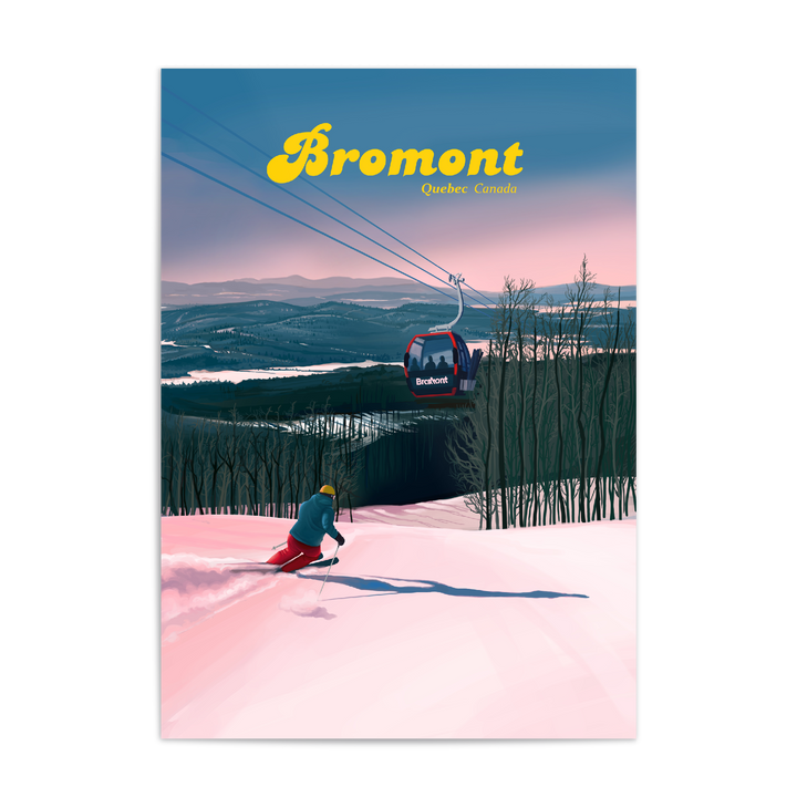 Bromont Canada Ski Resort Travel Poster