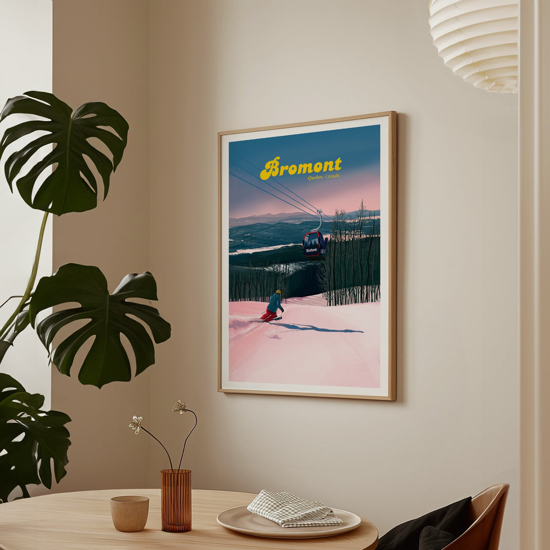 Bromont Canada Ski Resort Travel Poster