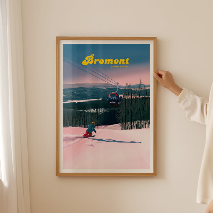 Bromont Canada Ski Resort Travel Poster