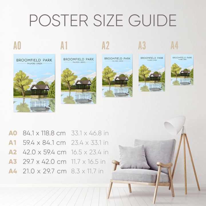 Broomfield Park Travel Poster