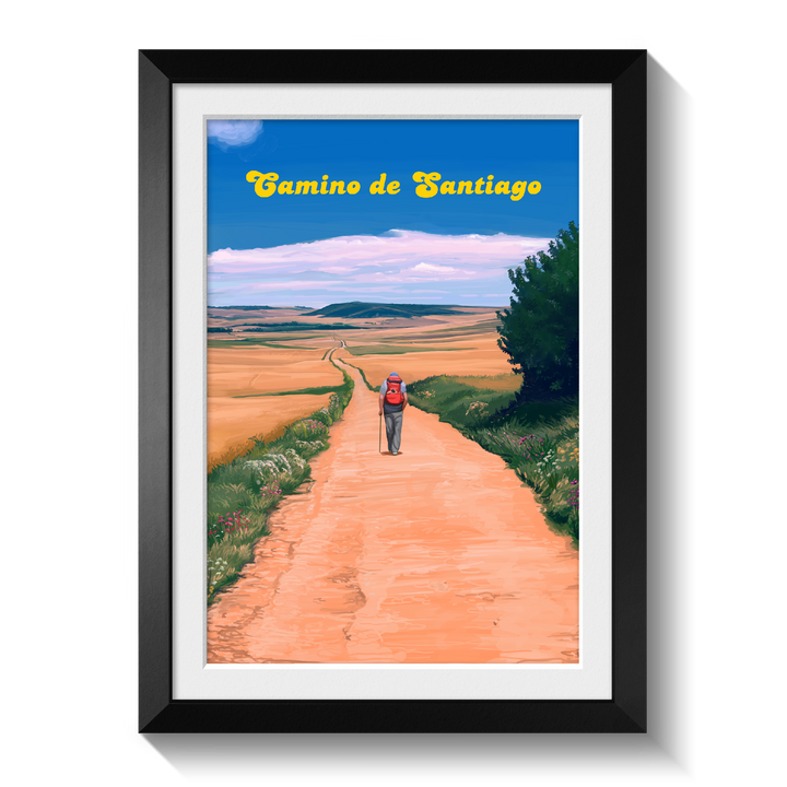 Camino De Santiago Spain Travel Poster