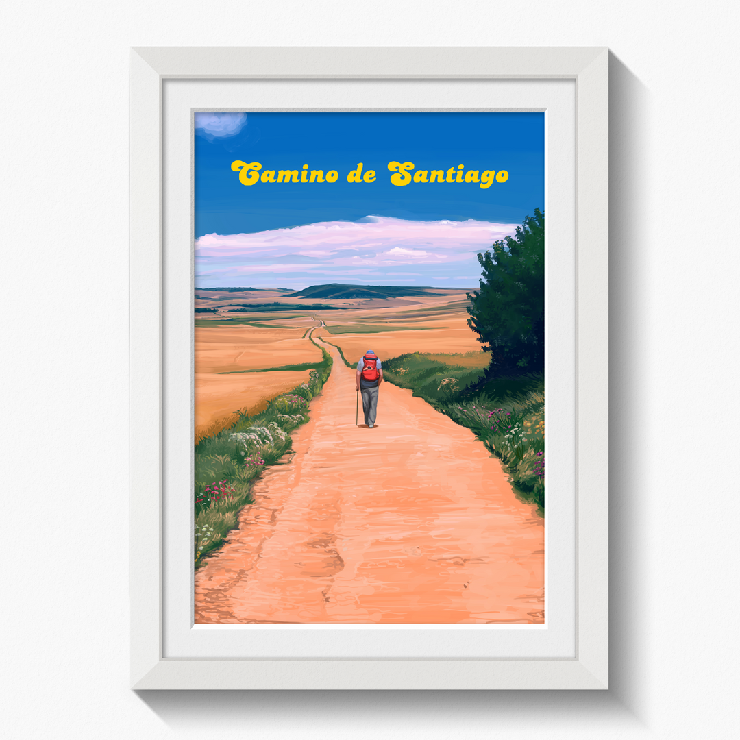Camino De Santiago Spain Travel Poster