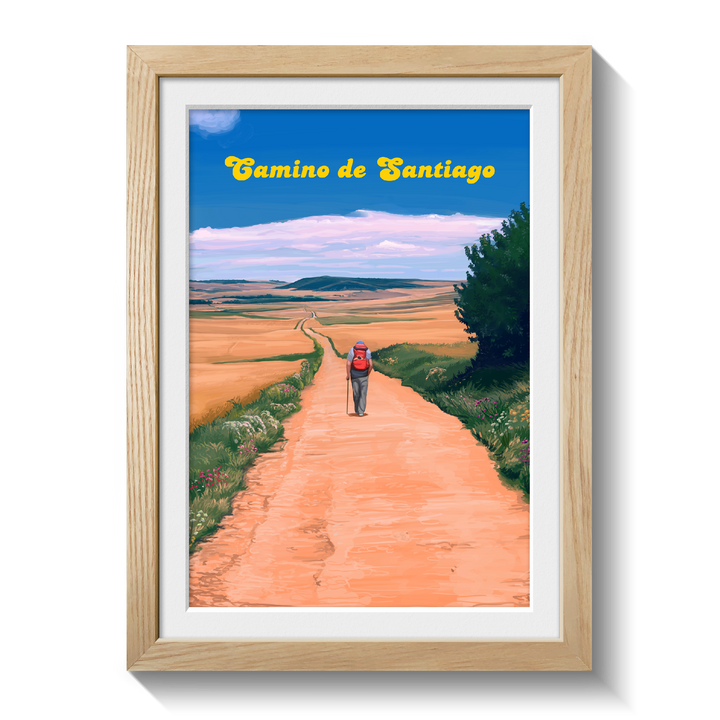 Camino De Santiago Spain Travel Poster
