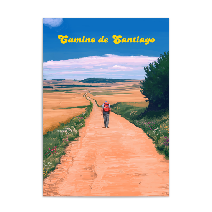 Camino De Santiago Spain Travel Poster