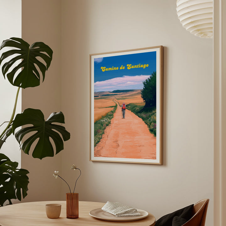 Camino De Santiago Spain Travel Poster