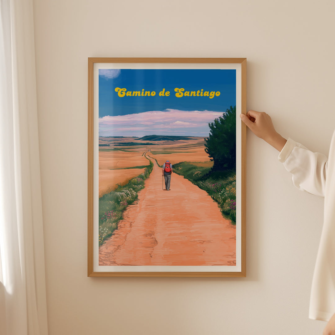 Camino De Santiago Spain Travel Poster