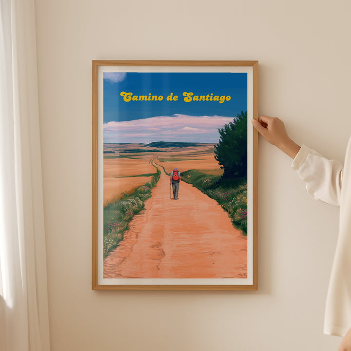 Camino De Santiago Spain Travel Poster