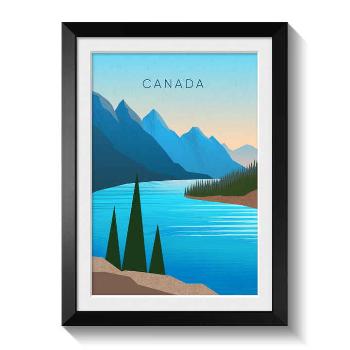 Canada Minimal Travel Poster