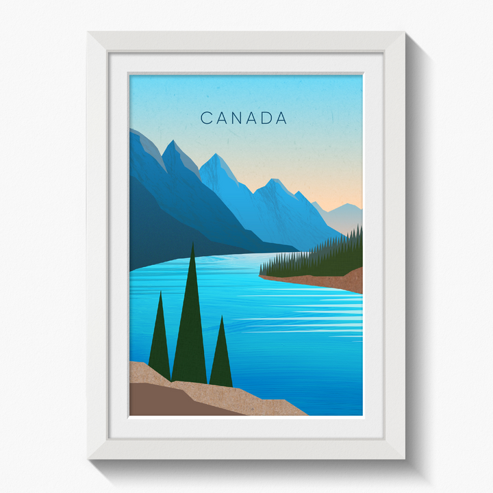 Canada Minimal Travel Poster