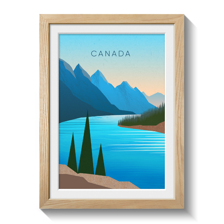 Canada Minimal Travel Poster