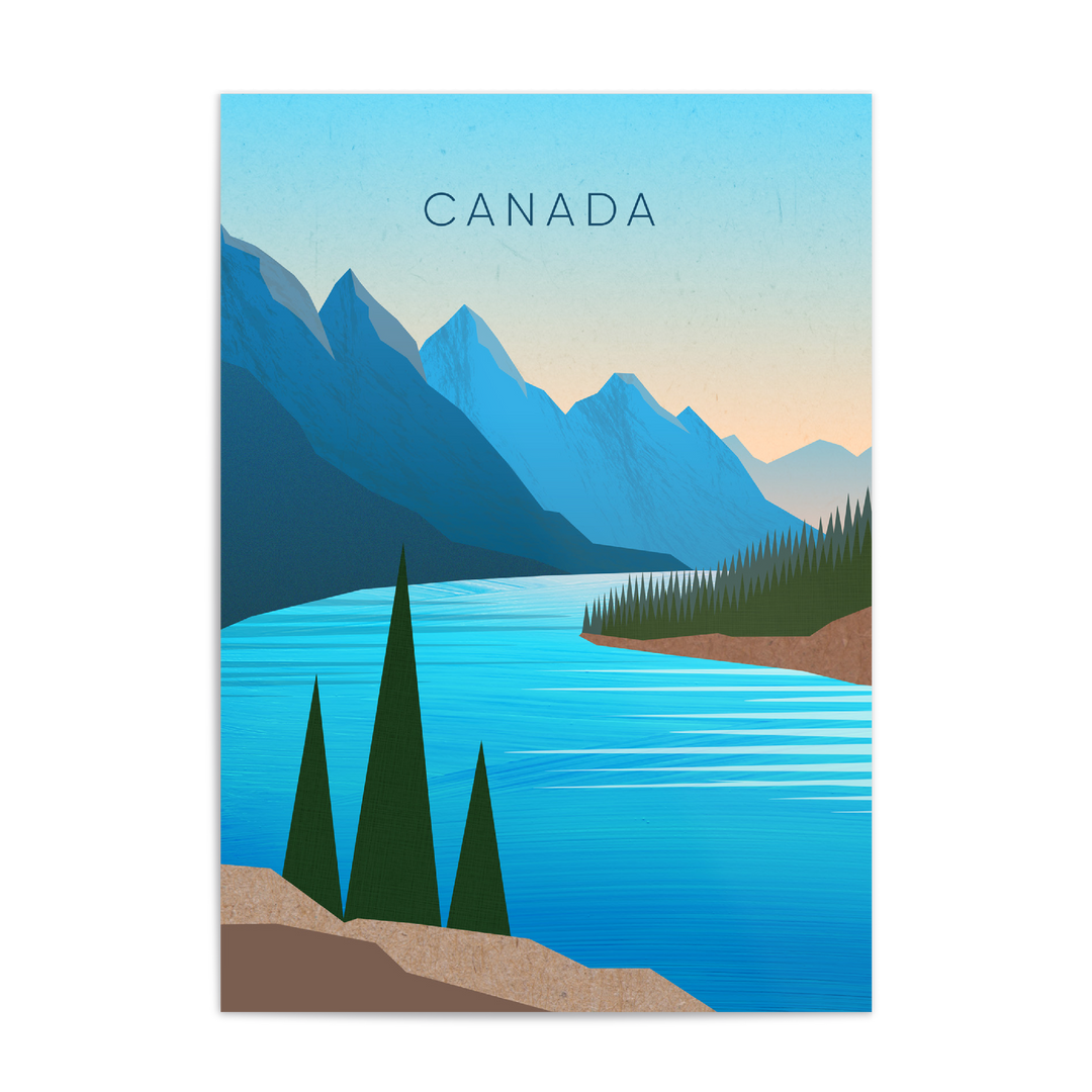 Canada Minimal Travel Poster