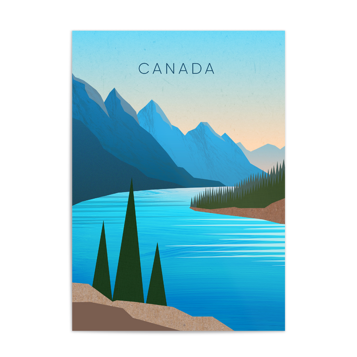 Canada Minimal Travel Poster