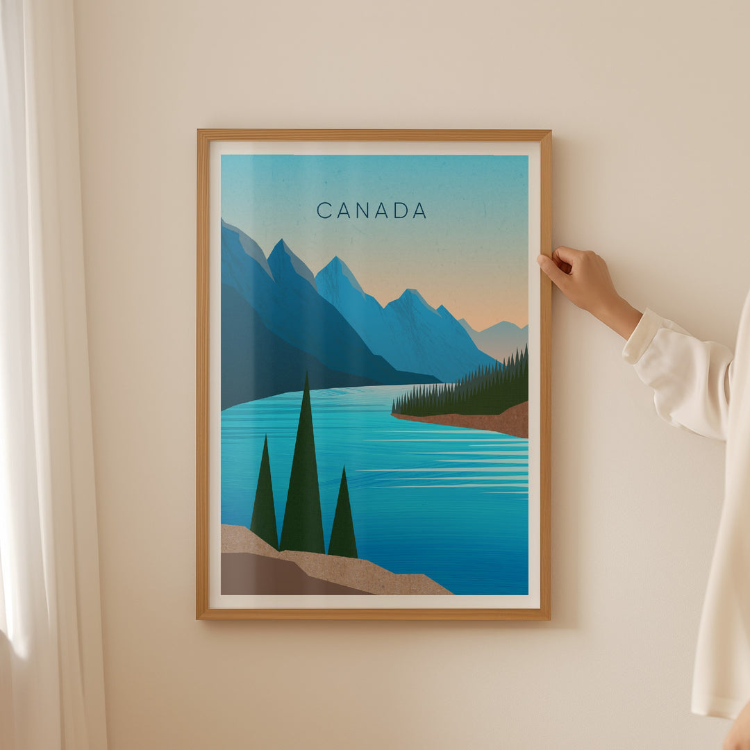 Canada Minimal Travel Poster