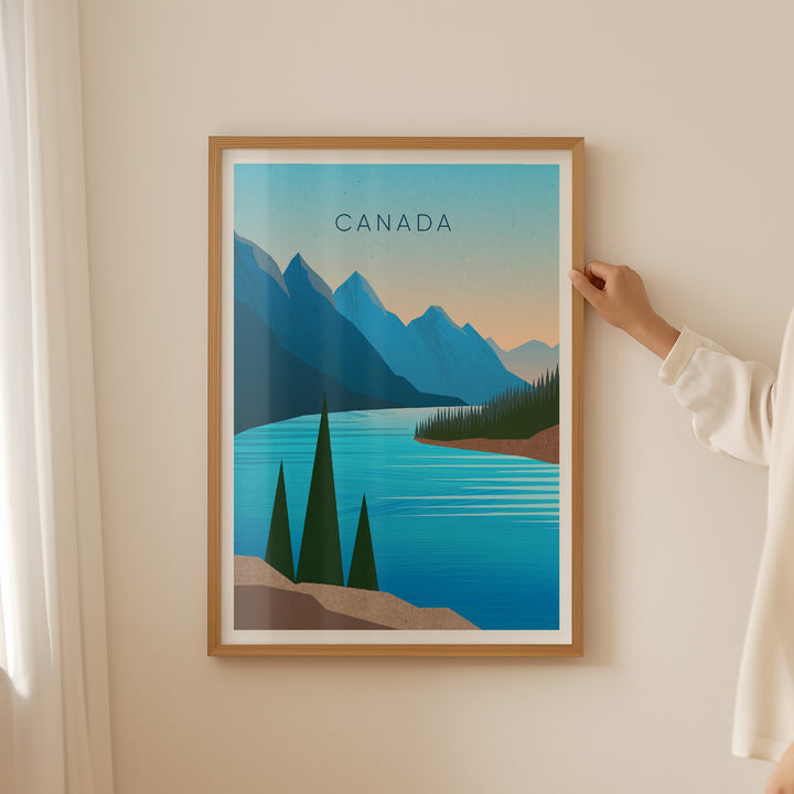 Canada Minimal Travel Poster