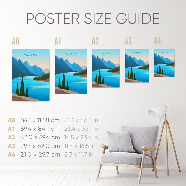 Canada Minimal Travel Poster