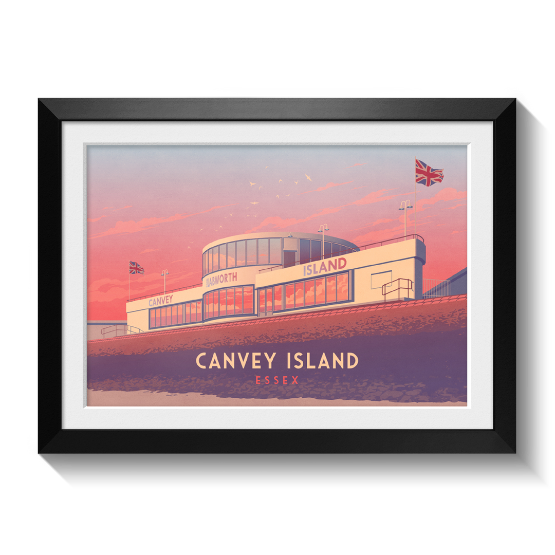 Canvey Island Essex Travel Poster