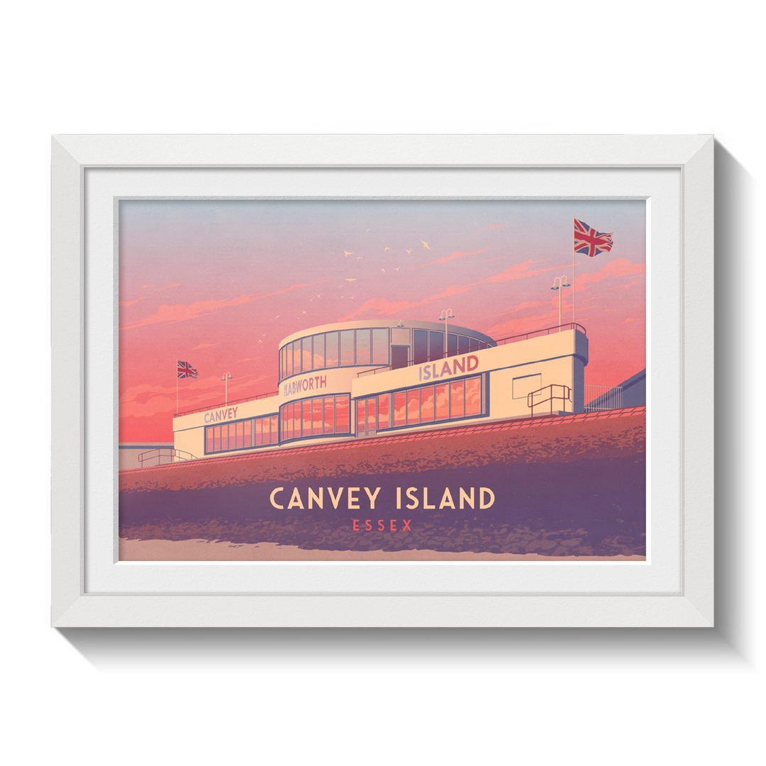 Canvey Island Essex Travel Poster