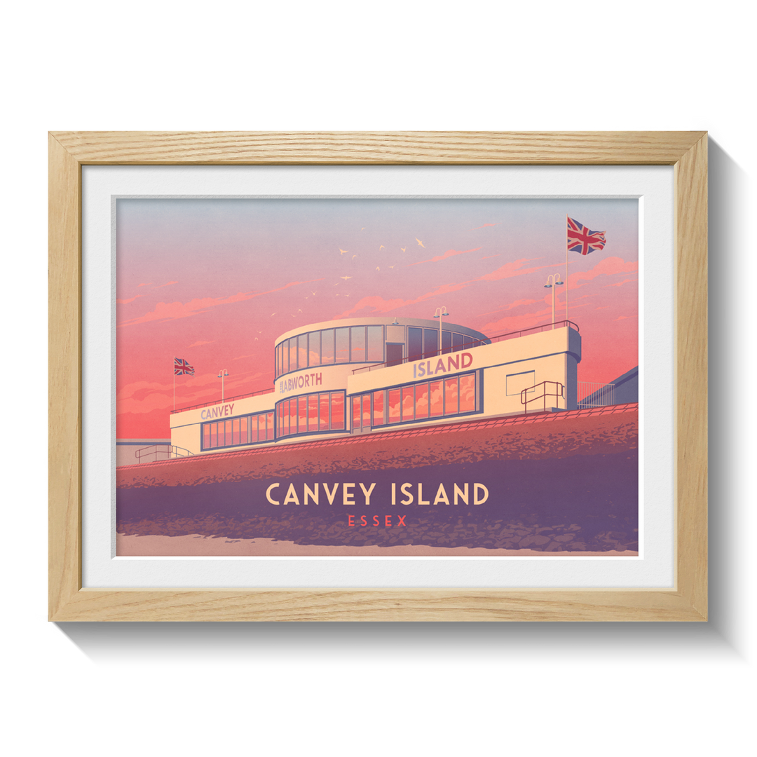 Canvey Island Essex Travel Poster