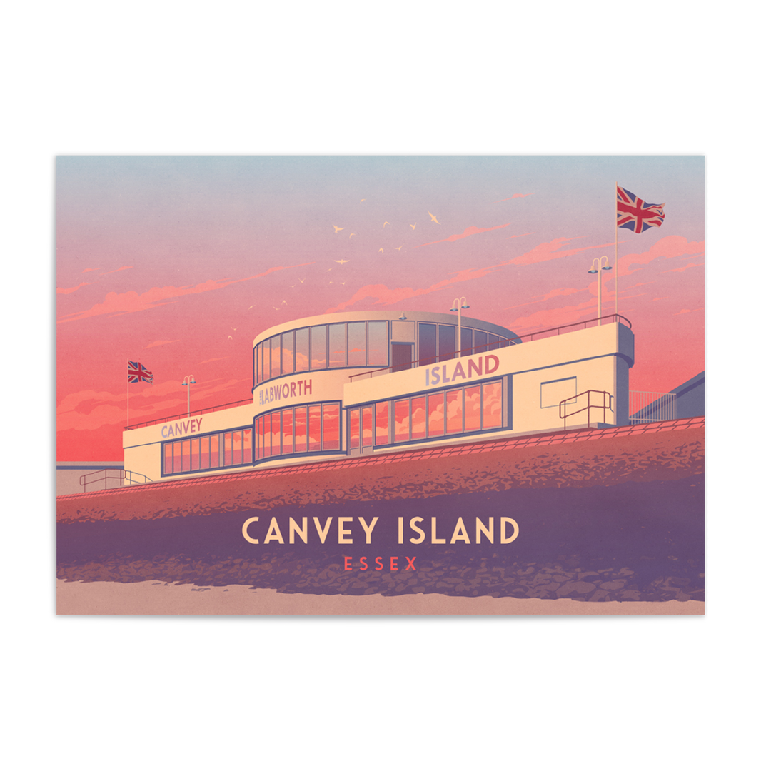 Canvey Island Essex Travel Poster