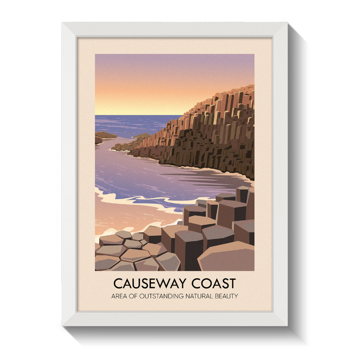Causeway Coast AONB Travel Poster