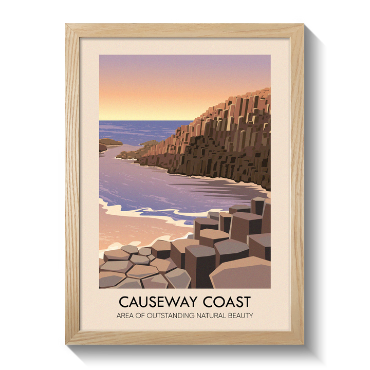 Causeway Coast AONB Travel Poster