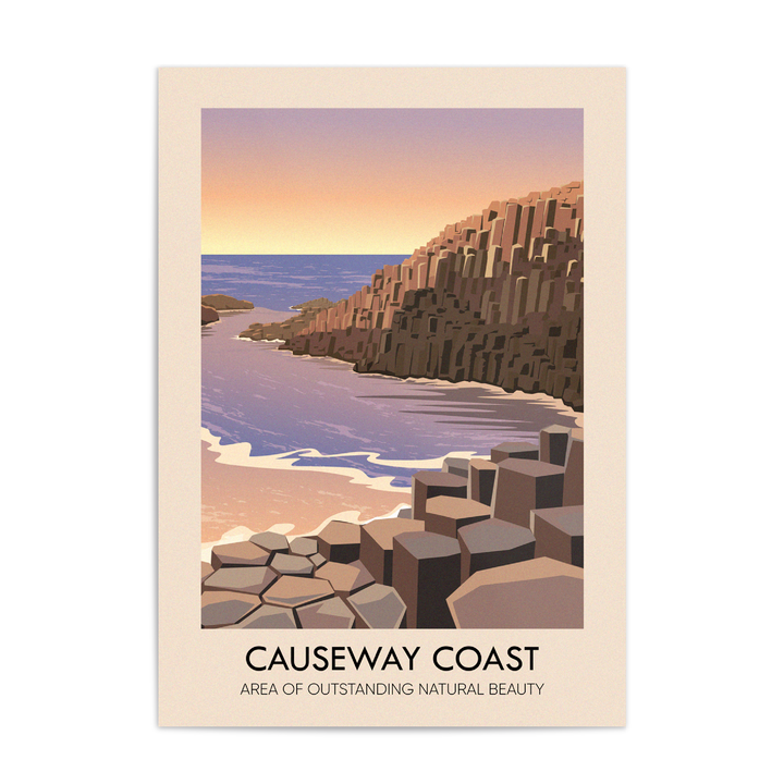 Causeway Coast AONB Travel Poster