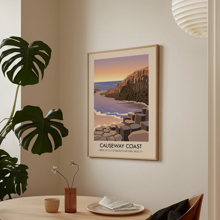 Causeway Coast AONB Travel Poster