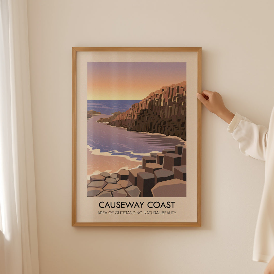 Causeway Coast AONB Travel Poster