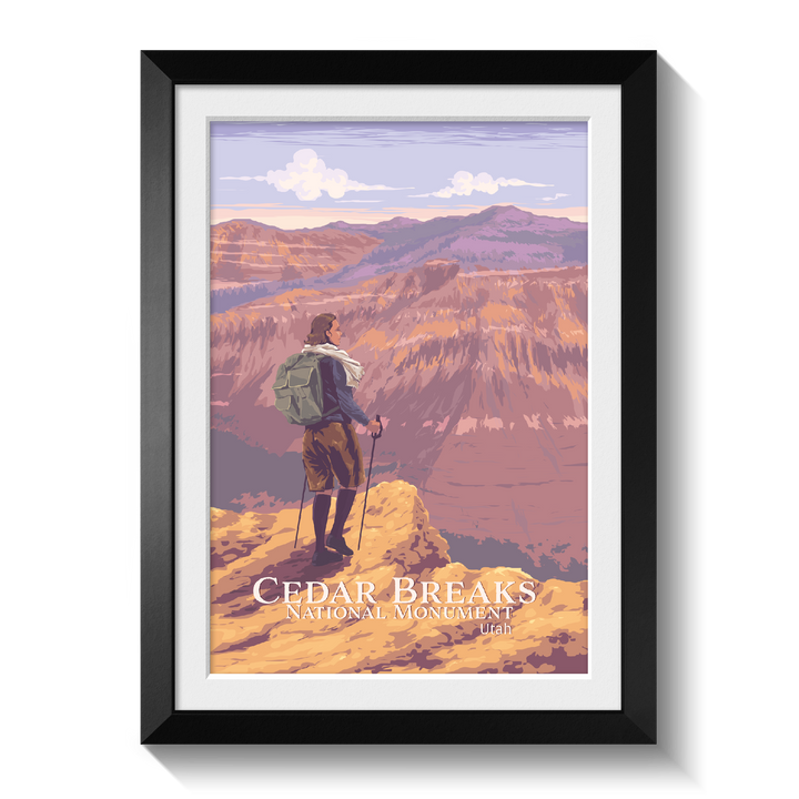 Cedar Breaks Utah National Monument Travel Poster