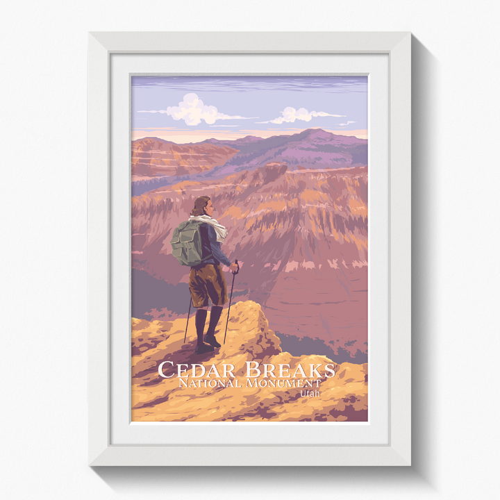 Cedar Breaks Utah National Monument Travel Poster