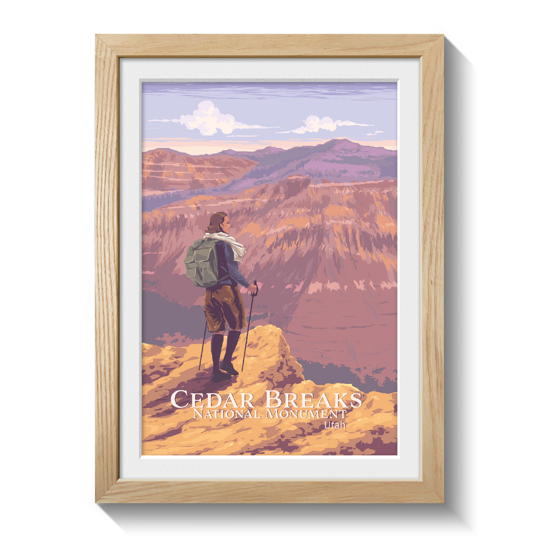 Cedar Breaks Utah National Monument Travel Poster