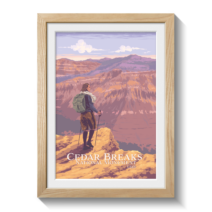Cedar Breaks Utah National Monument Travel Poster