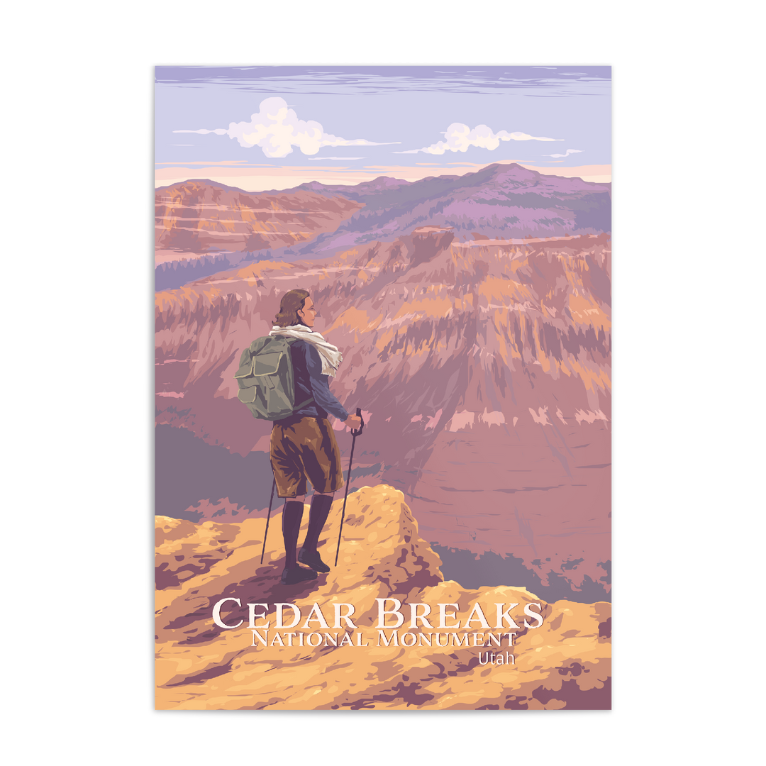 Cedar Breaks Utah National Monument Travel Poster