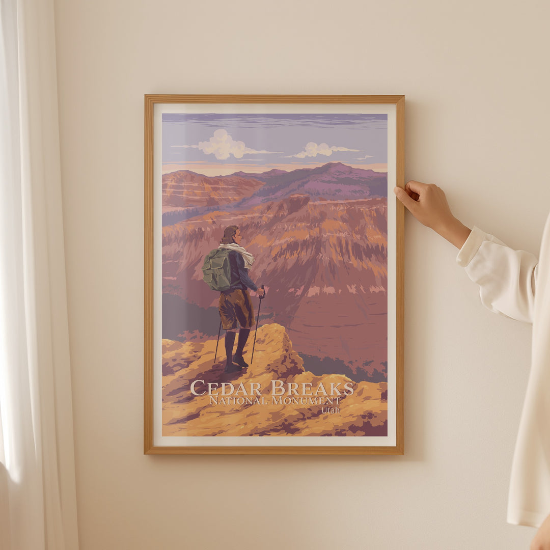 Cedar Breaks Utah National Monument Travel Poster