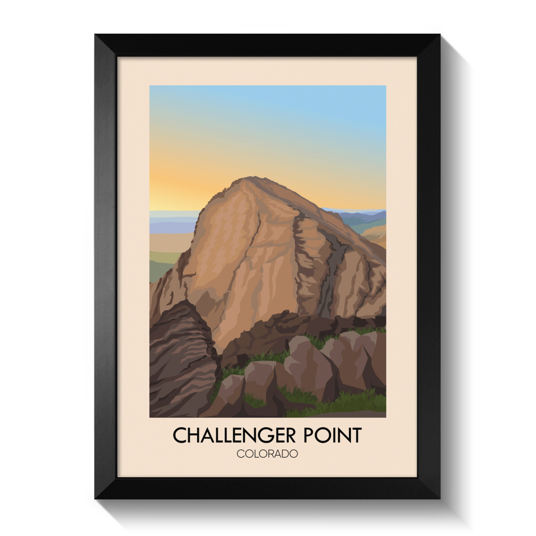 Challenger Point Colorado USA Travel Poster