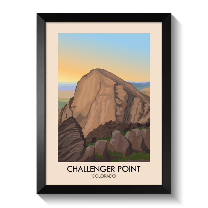 Challenger Point Colorado USA Travel Poster