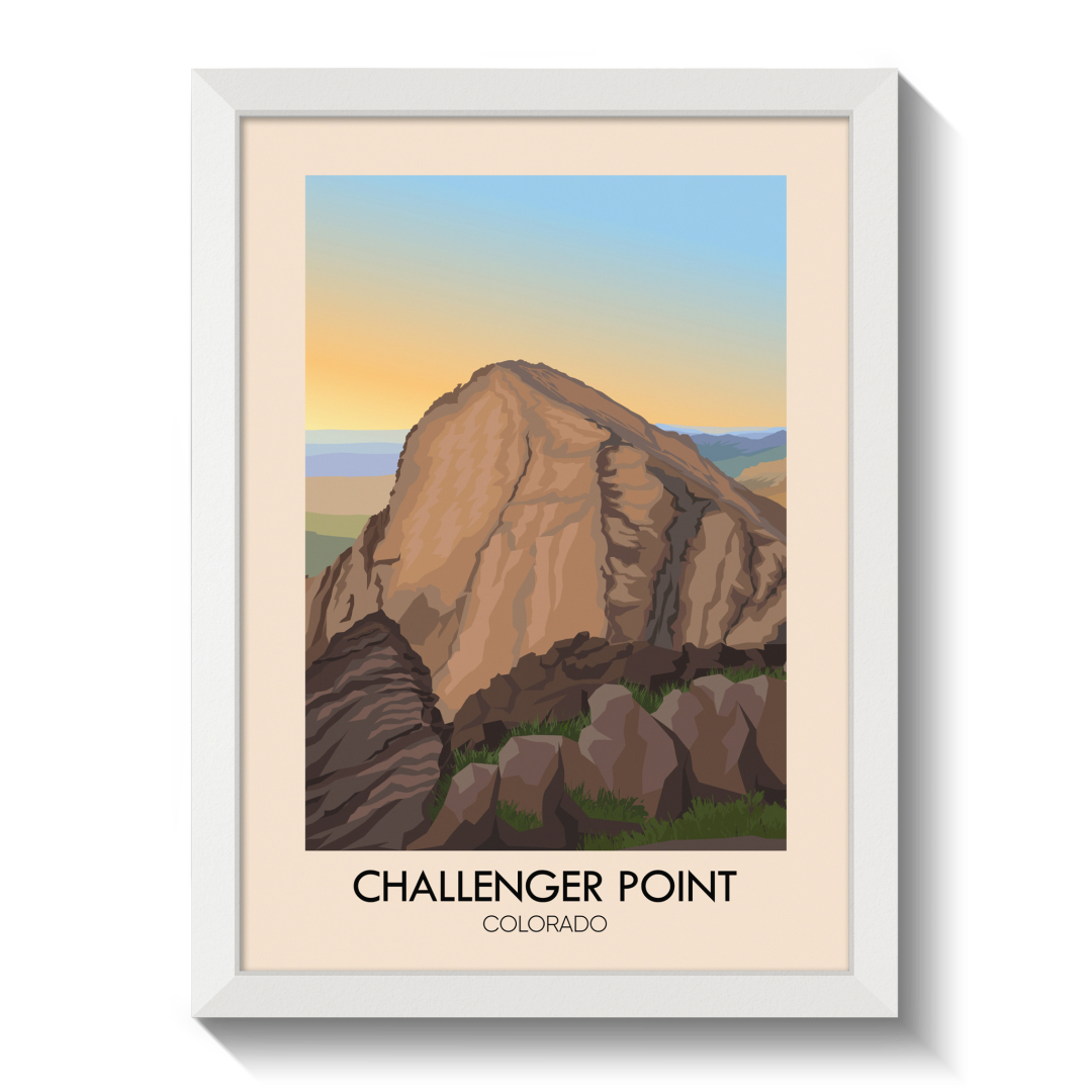 Challenger Point Colorado USA Travel Poster