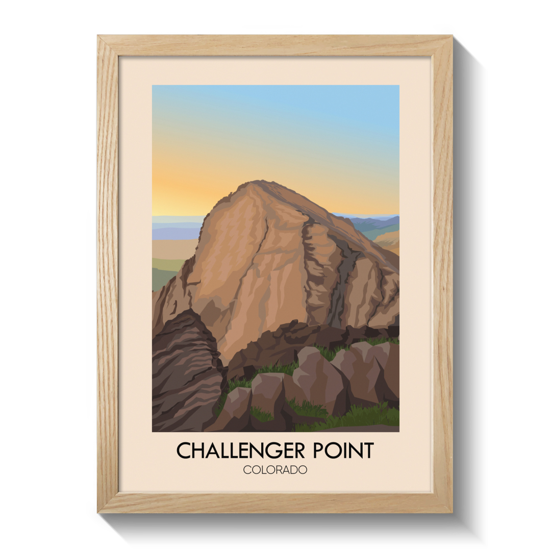 Challenger Point Colorado USA Travel Poster