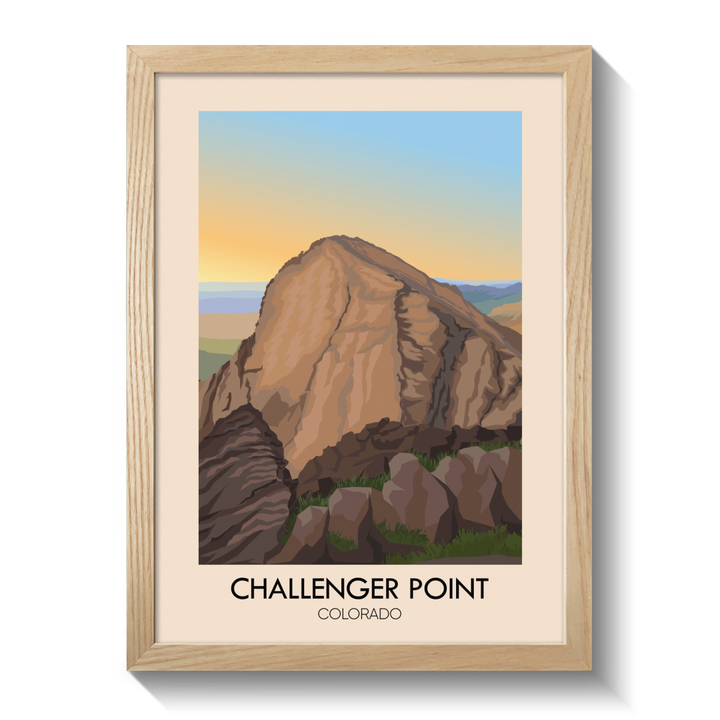 Challenger Point Colorado USA Travel Poster