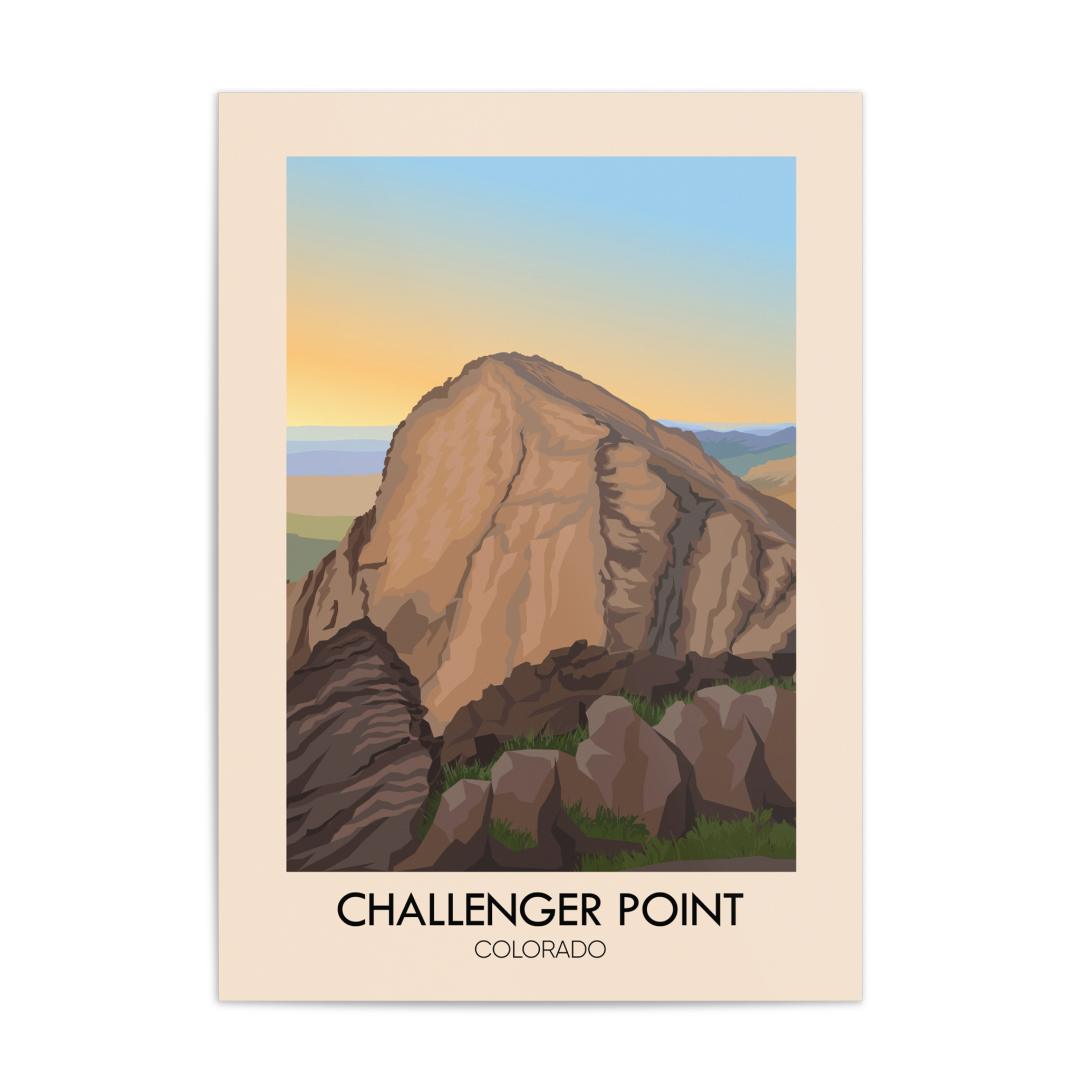 Challenger Point Colorado USA Travel Poster