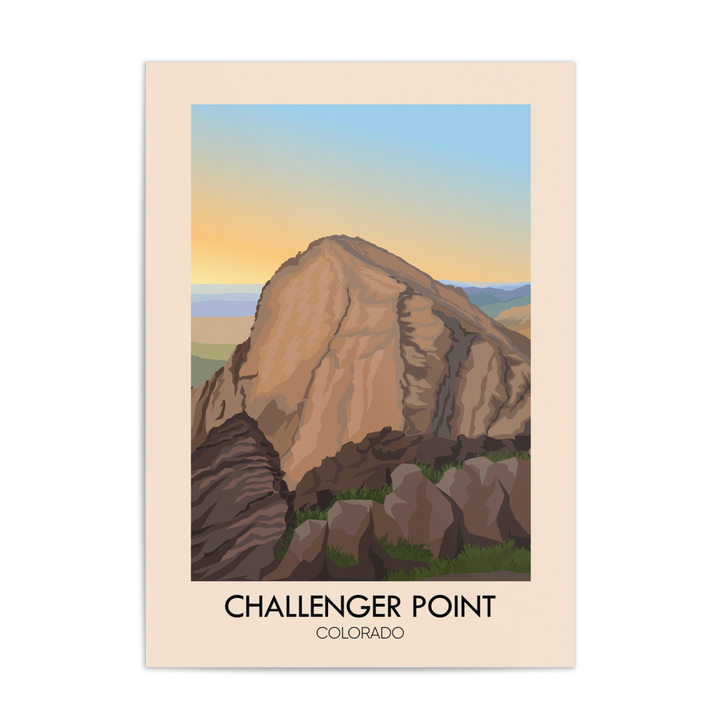 Challenger Point Colorado USA Travel Poster