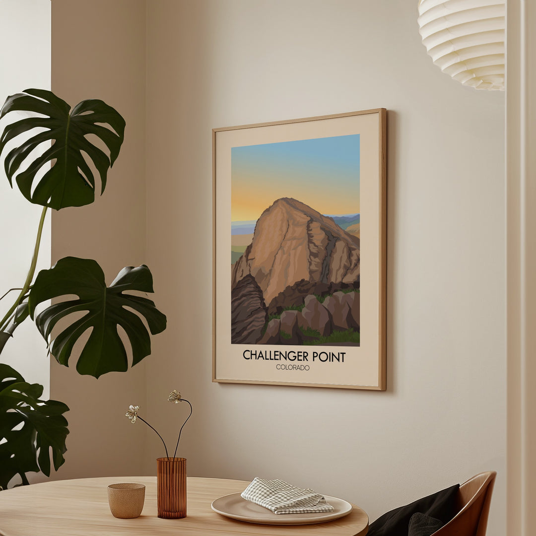 Challenger Point Colorado USA Travel Poster