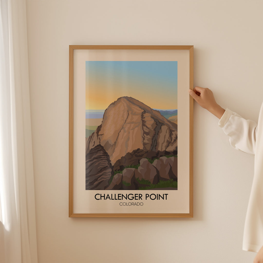 Challenger Point Colorado USA Travel Poster