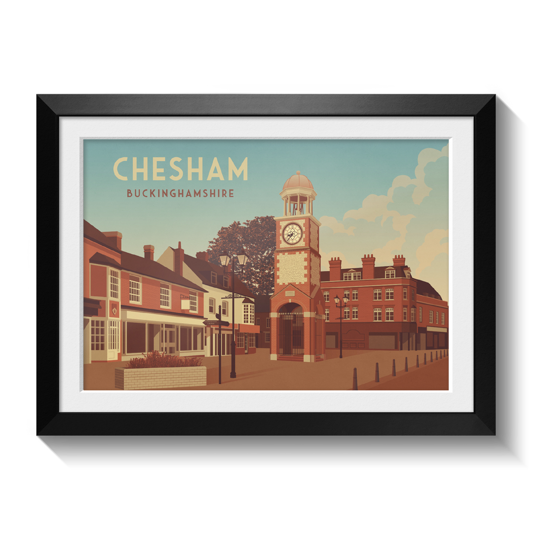 Chesham Buckinghamshire Travel Poster