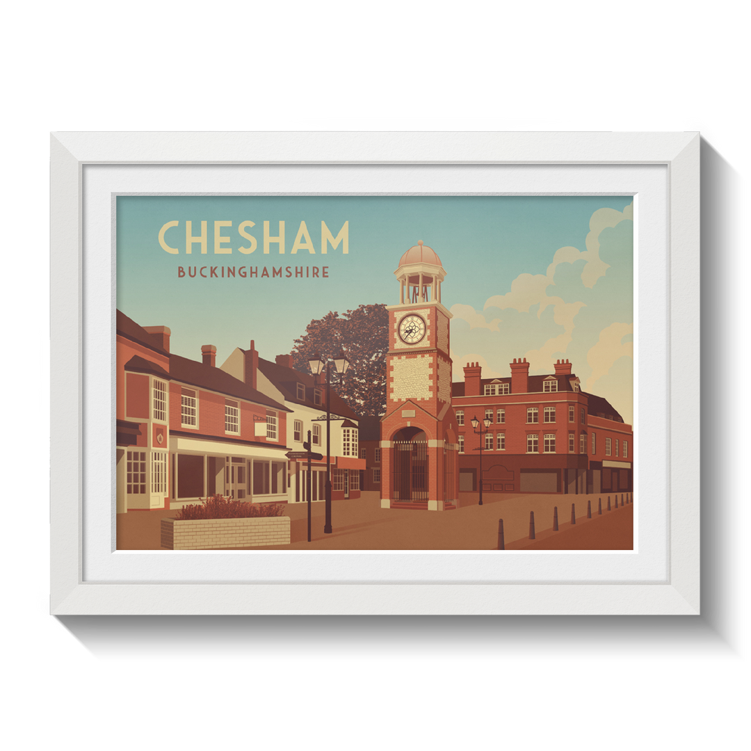 Chesham Buckinghamshire Travel Poster