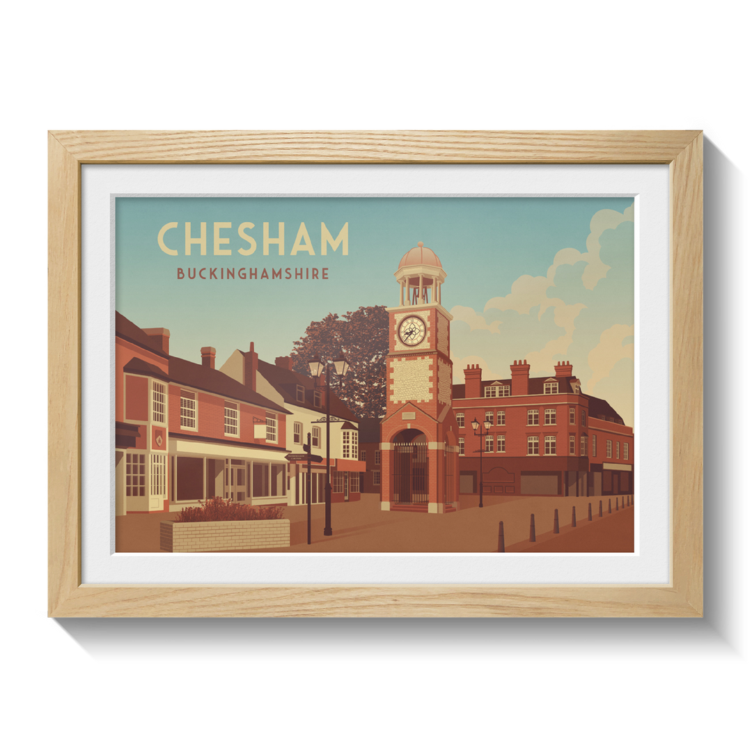 Chesham Buckinghamshire Travel Poster