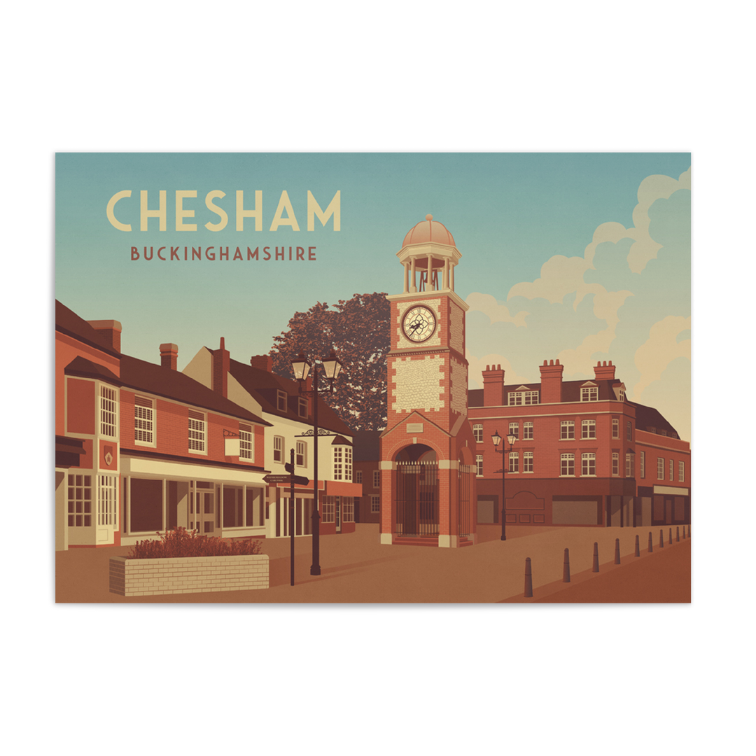 Chesham Buckinghamshire Travel Poster