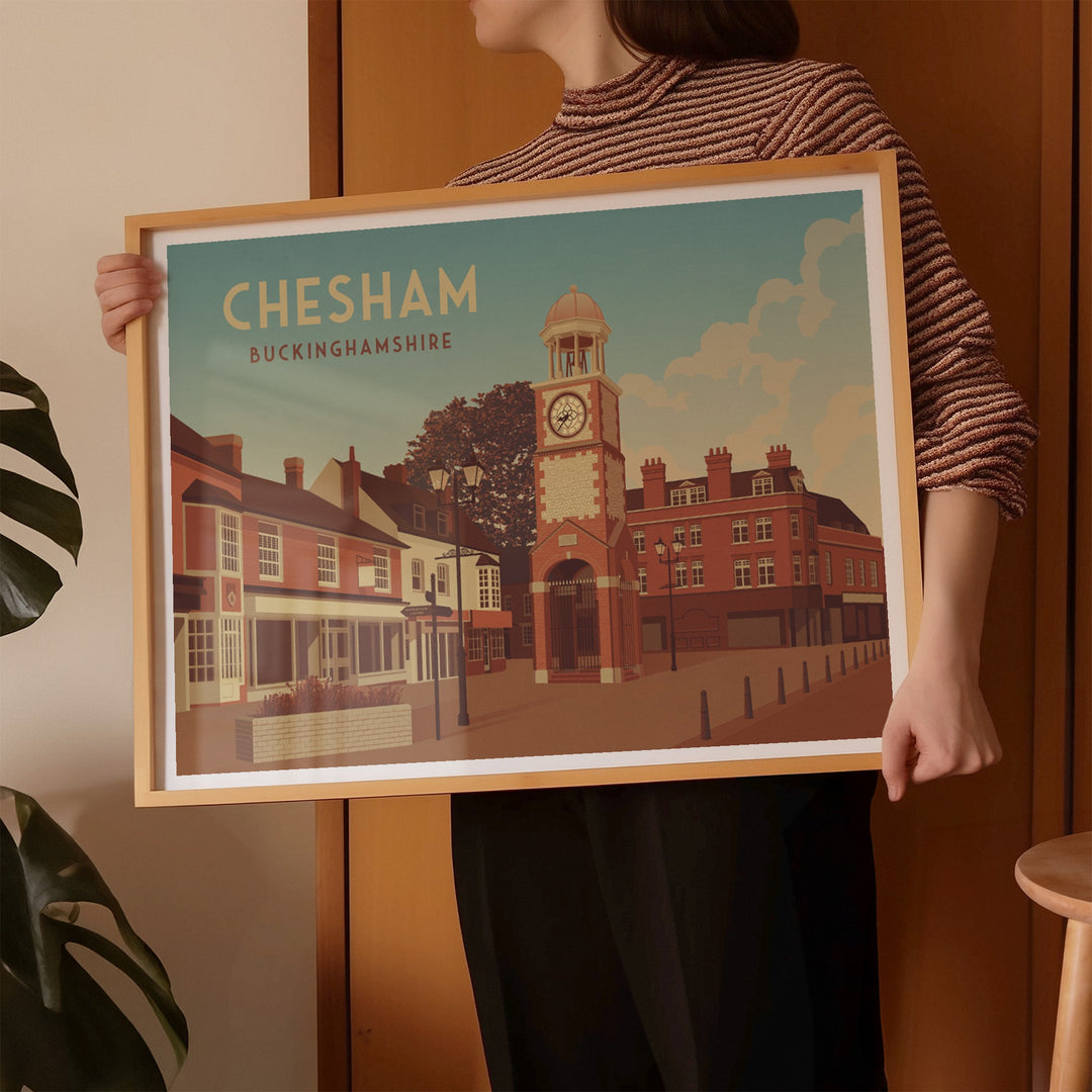 Chesham Buckinghamshire Travel Poster