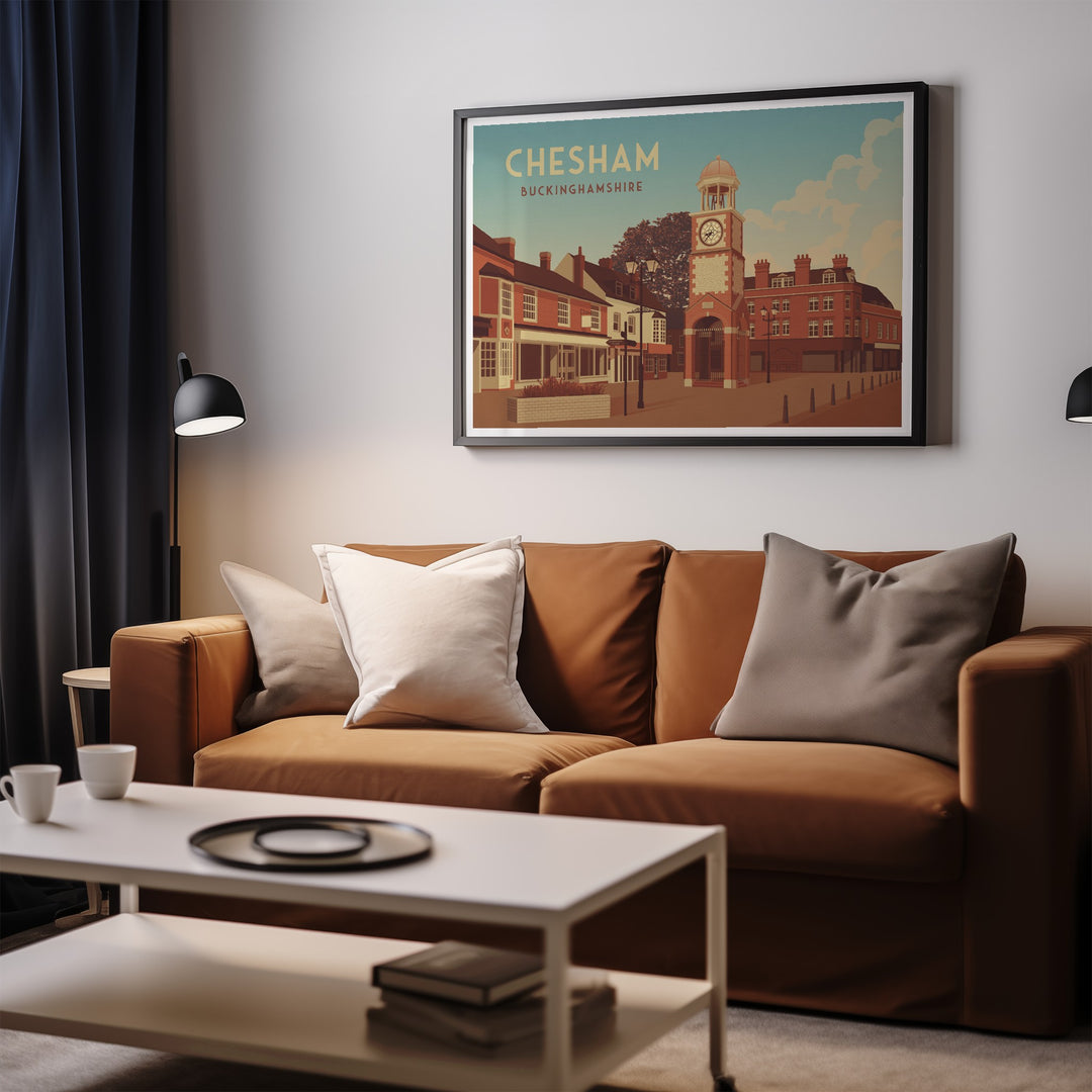 Chesham Buckinghamshire Travel Poster