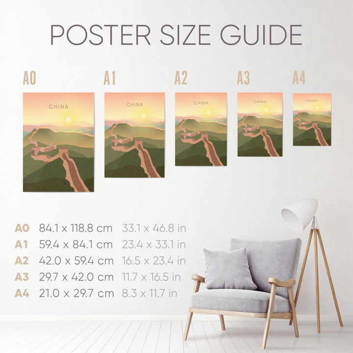 China Minimal Travel Poster